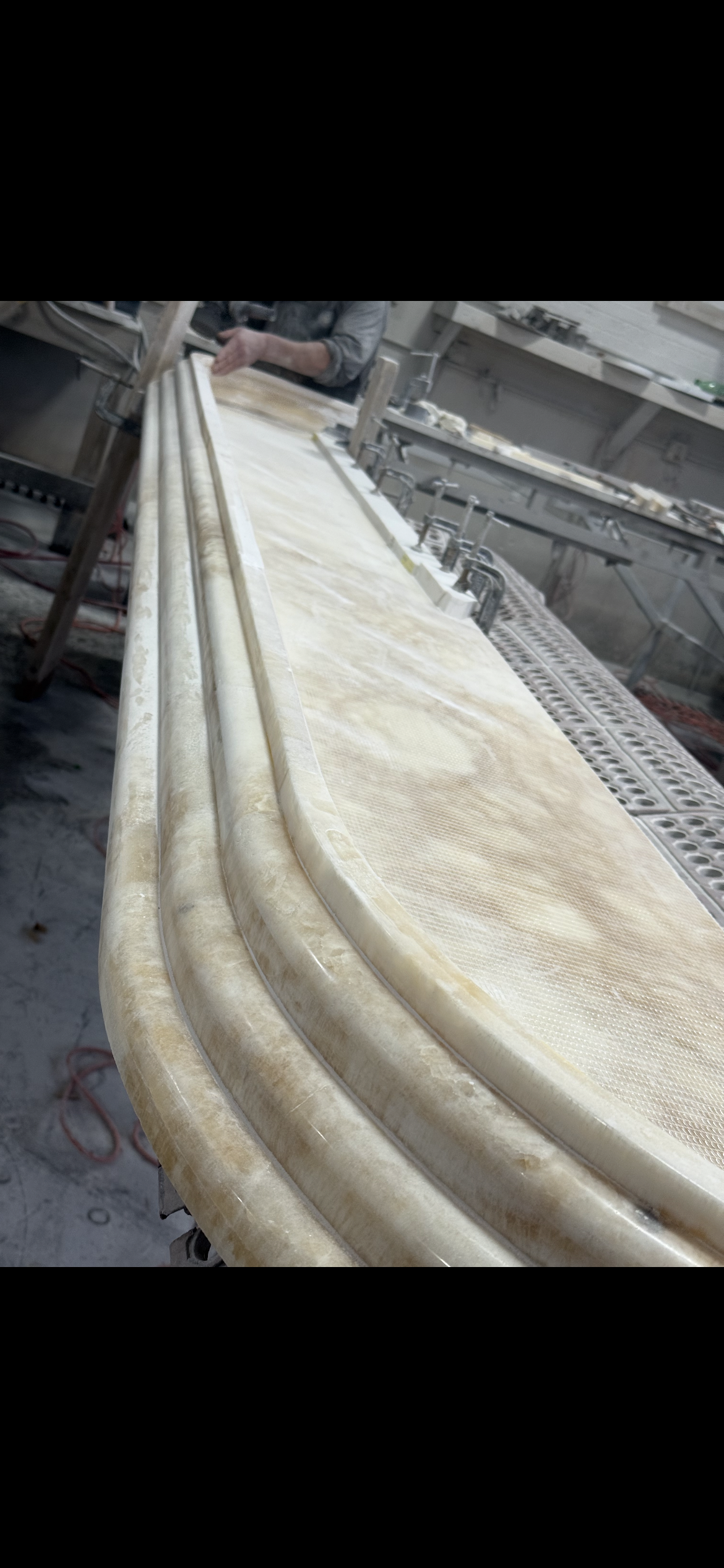 Stone cutting process