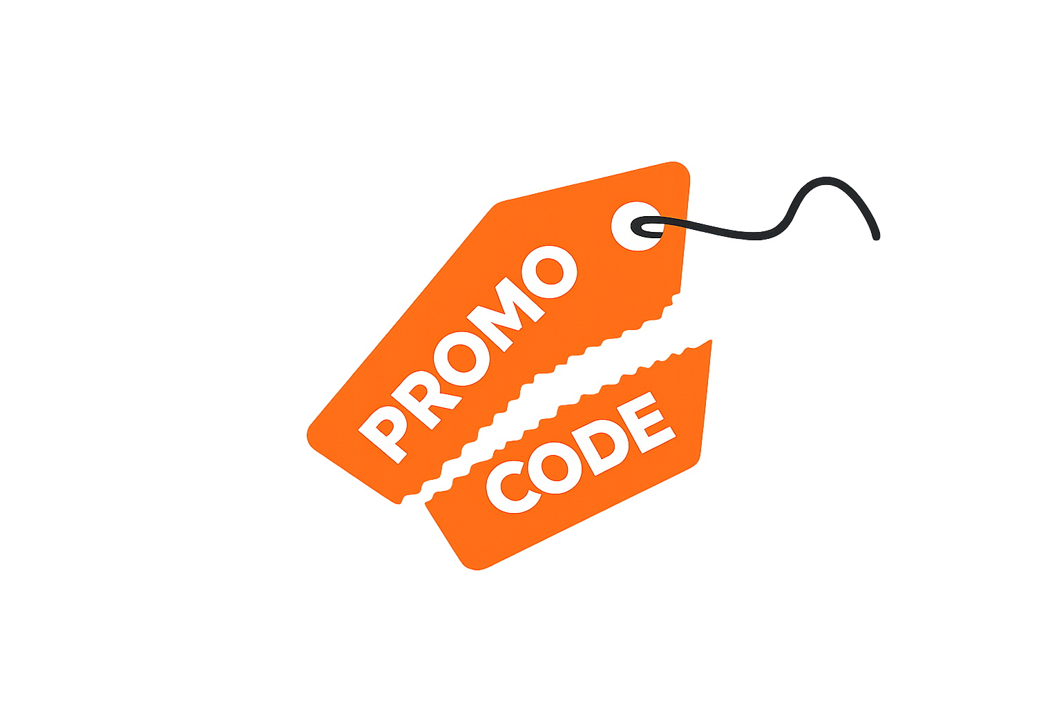 Promo code sticker