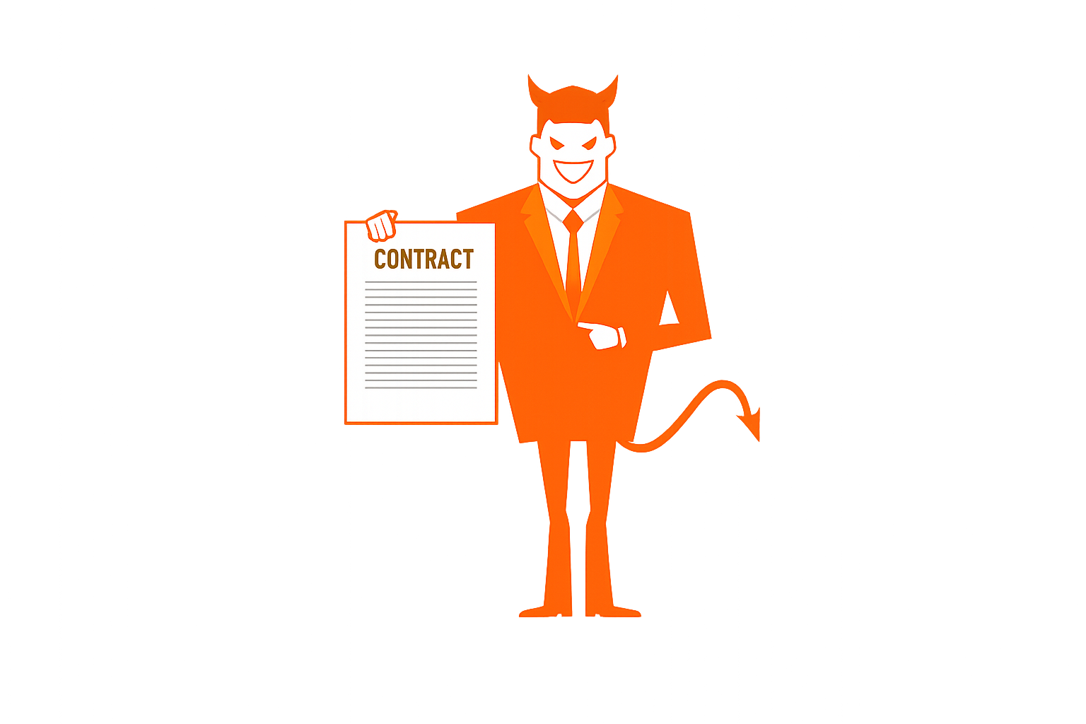 Devil businessman