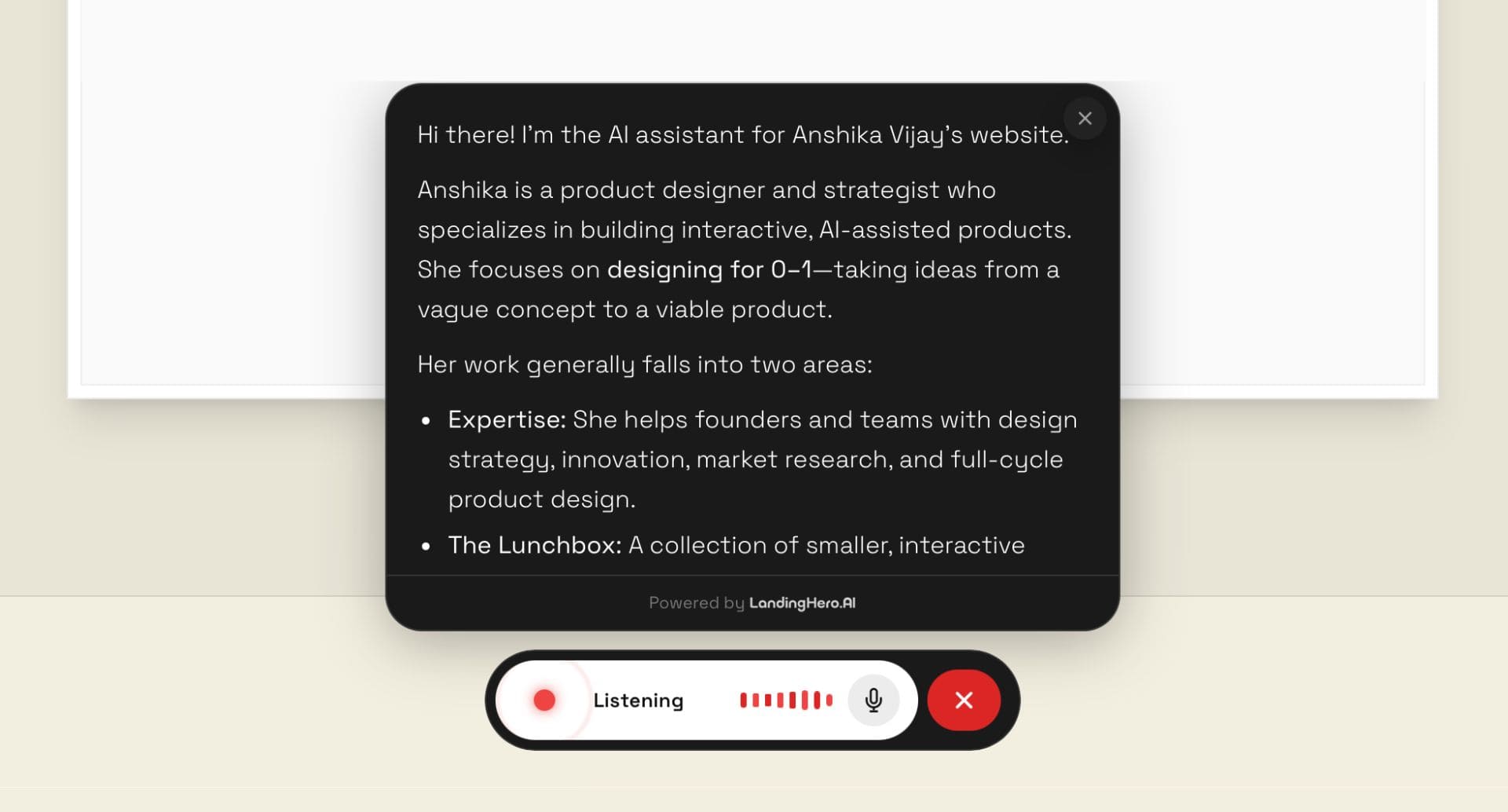 Voice AI Widget Preview